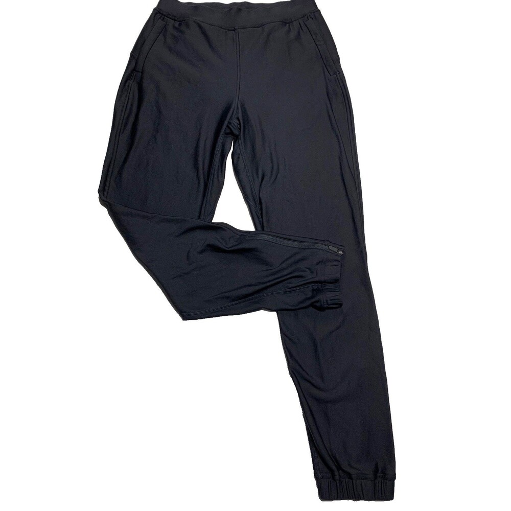 Lululemon Adapted State Jogger High Rise Tech Fleece Pants Black Womens 6 Gym - Picture 6 of 8